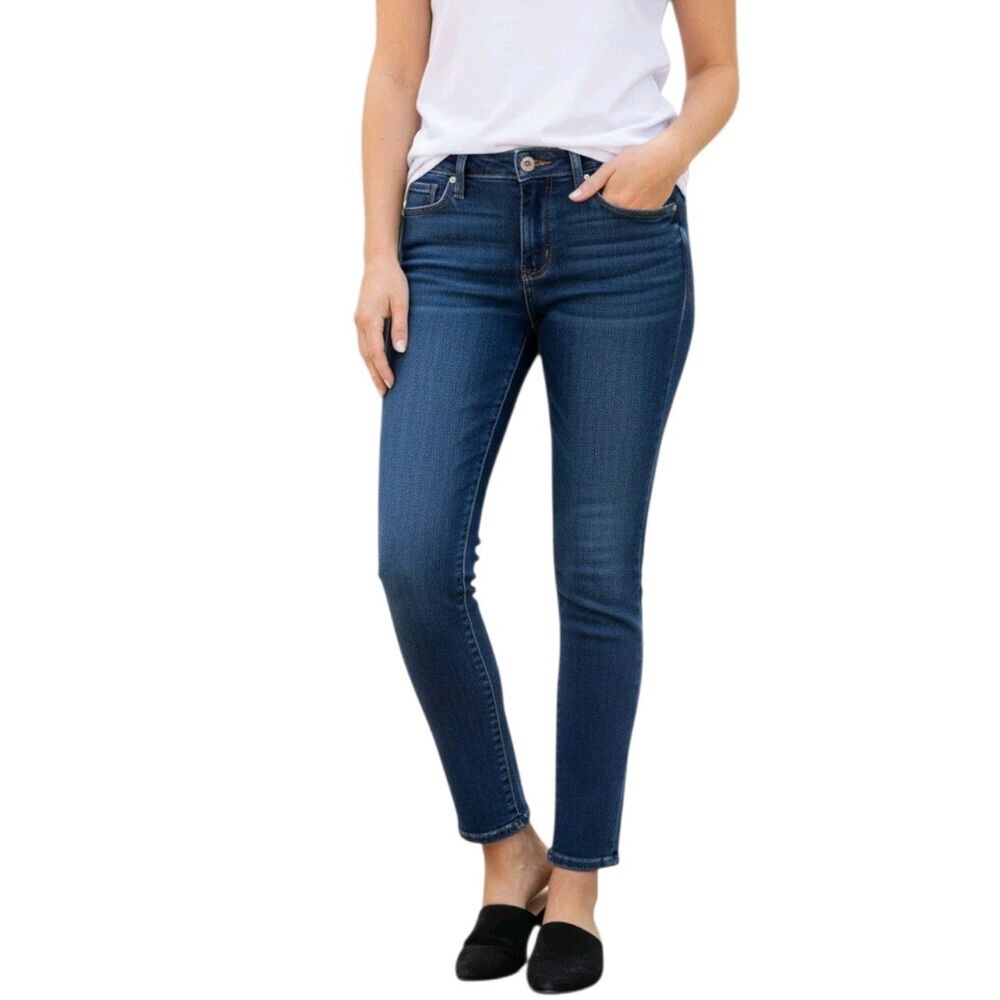 Paige Skyline Skinny Jeans Women's Size 31 Medium Wash Mid Rise Stretch Denim